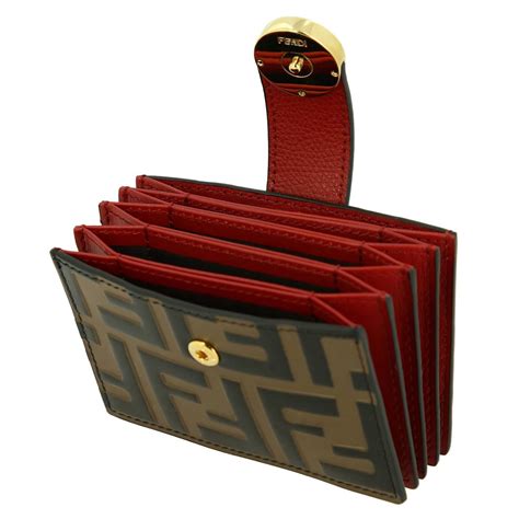 red fendi|fendi wallet.